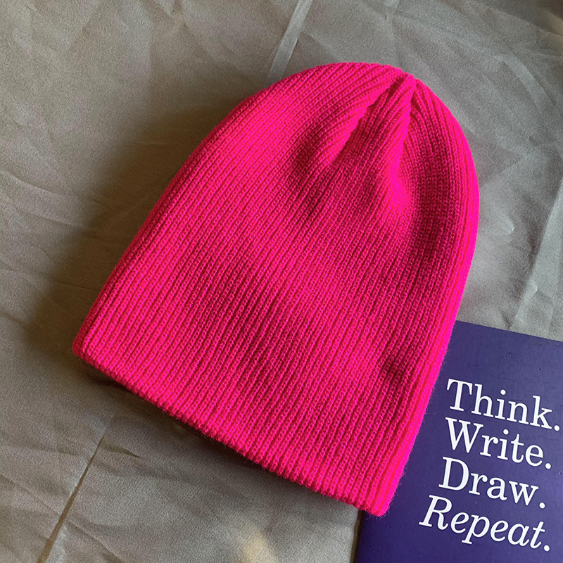 빈티지 두꺼운 니트 비니