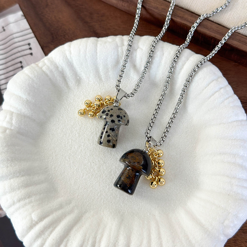 버섯 펜던트 목걸이