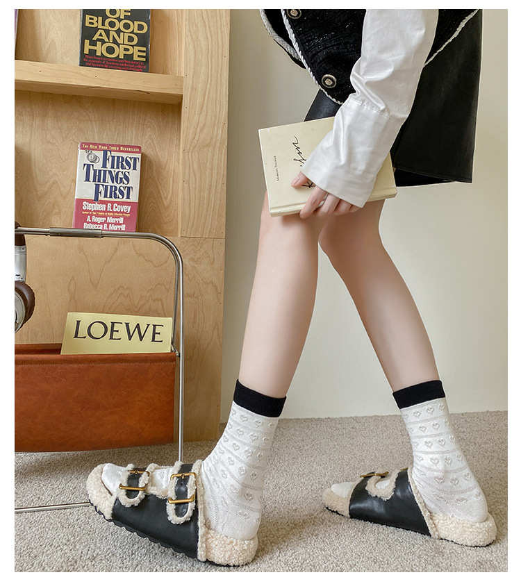 Meias 3/4 Coração para Mulher