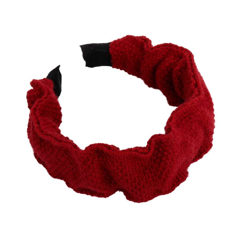 Πλεκτή μπάντα με δαντέλα