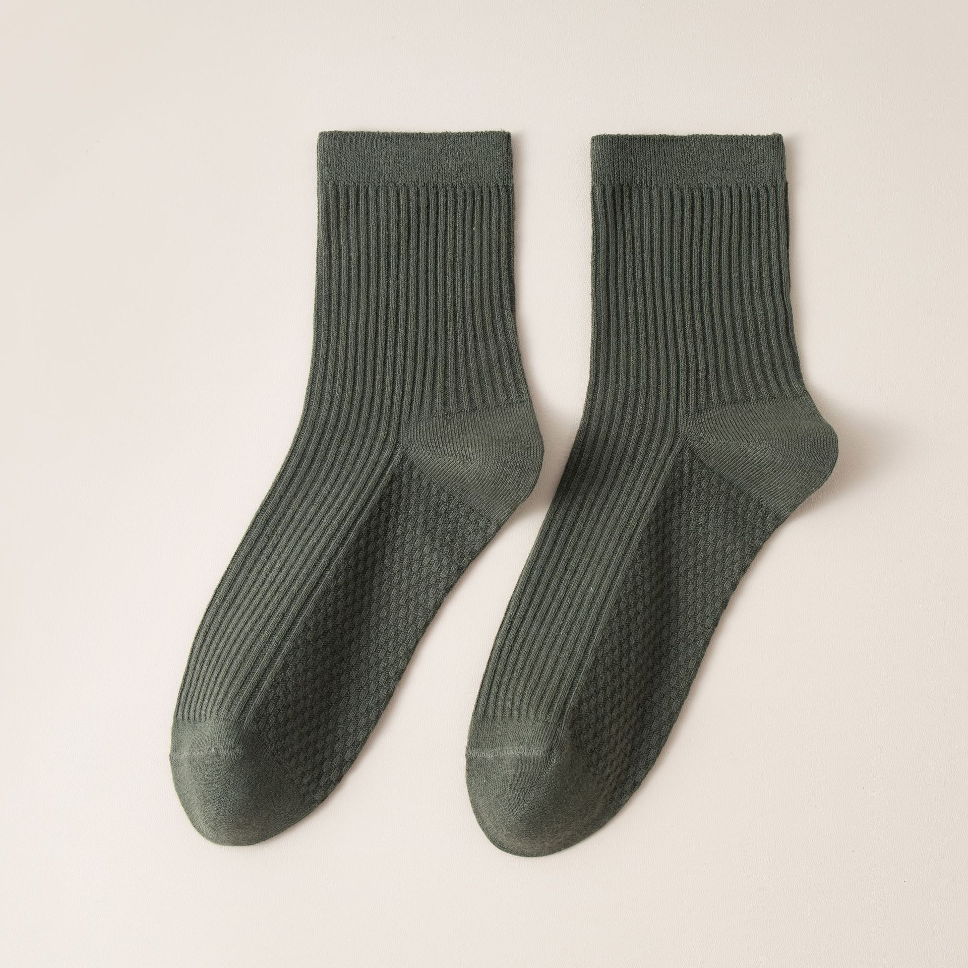 Meias Esportivas Cano Médio com Costura Dupla