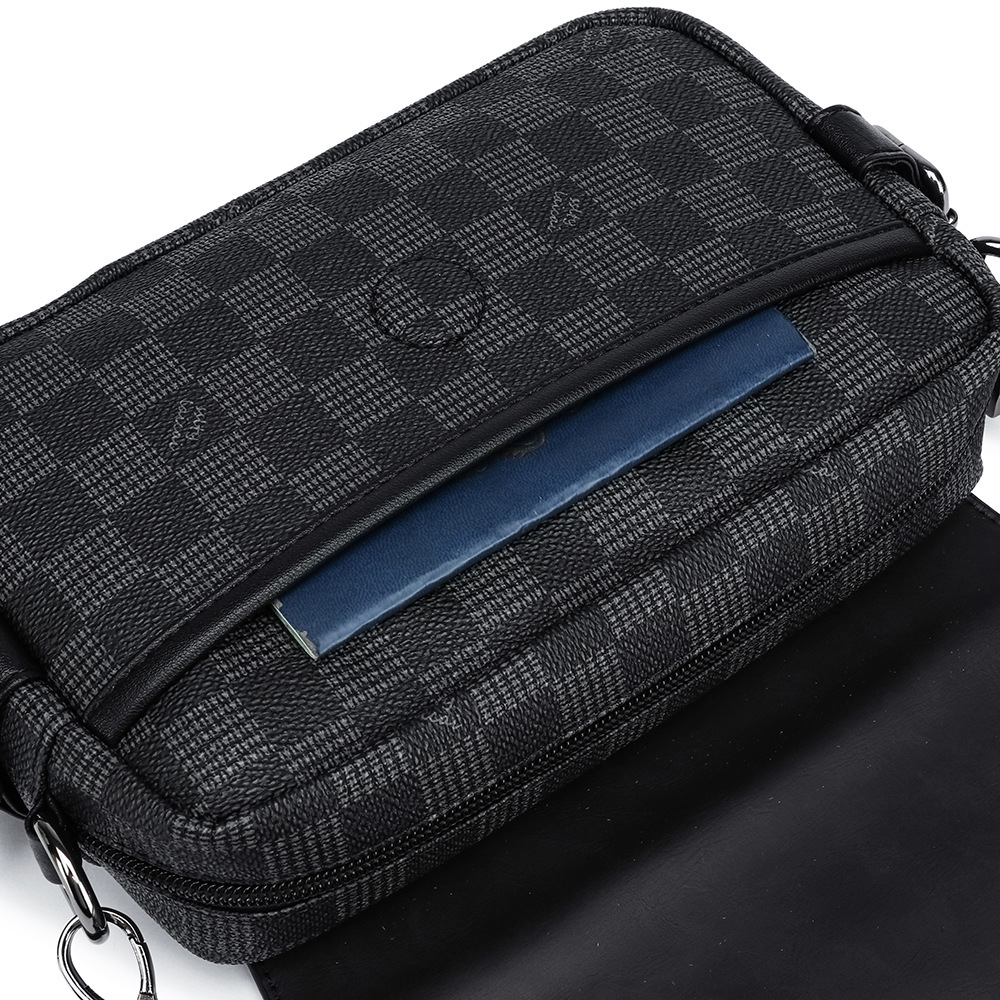 Ruitpatroon PU Schoudertas