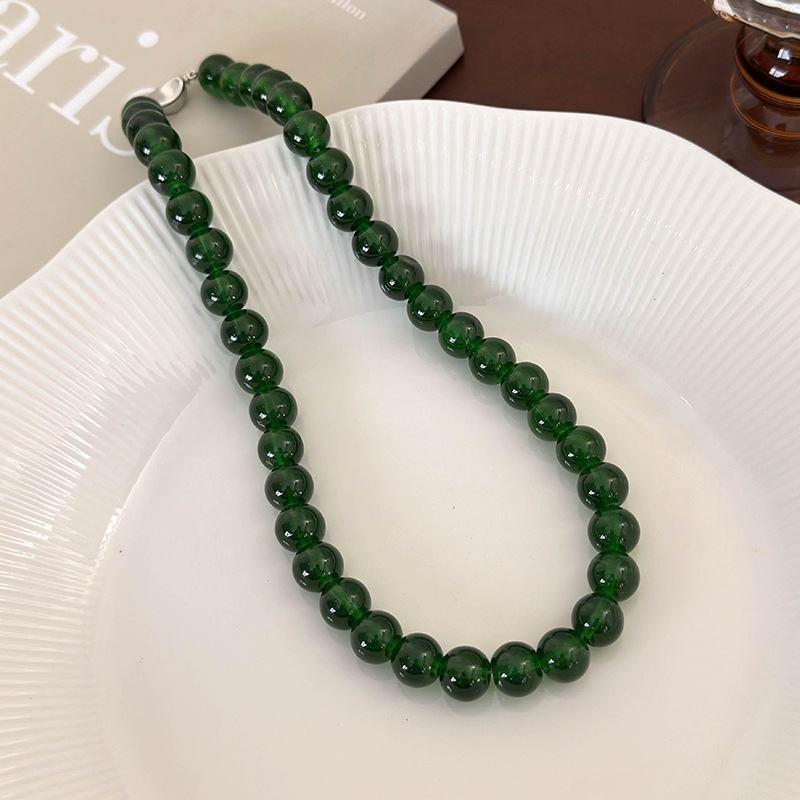 Green Beaded Necklace