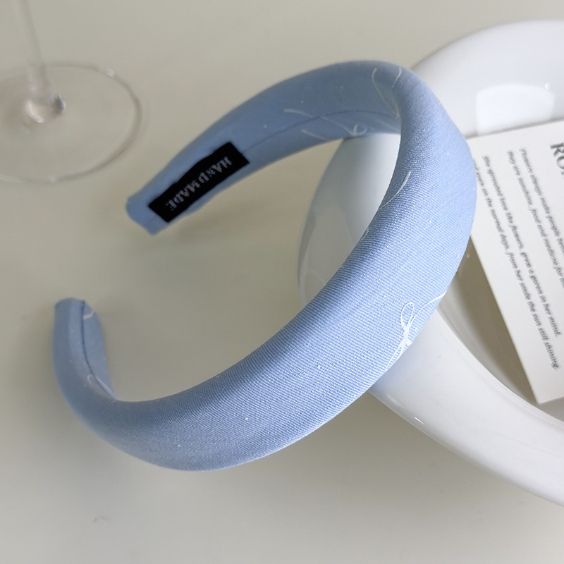 Diadema Ancha con Estampado de Lazo Francés