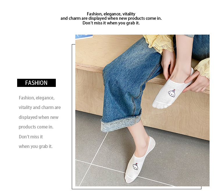 Женские Невозвратные Носки с Принтом Мультфильмов