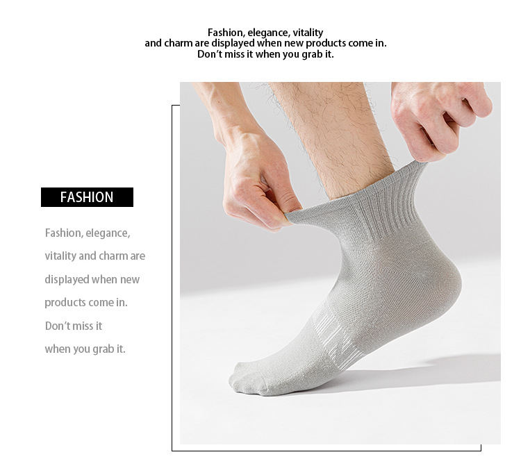 Kaus Kaki No-Show Pria Katun