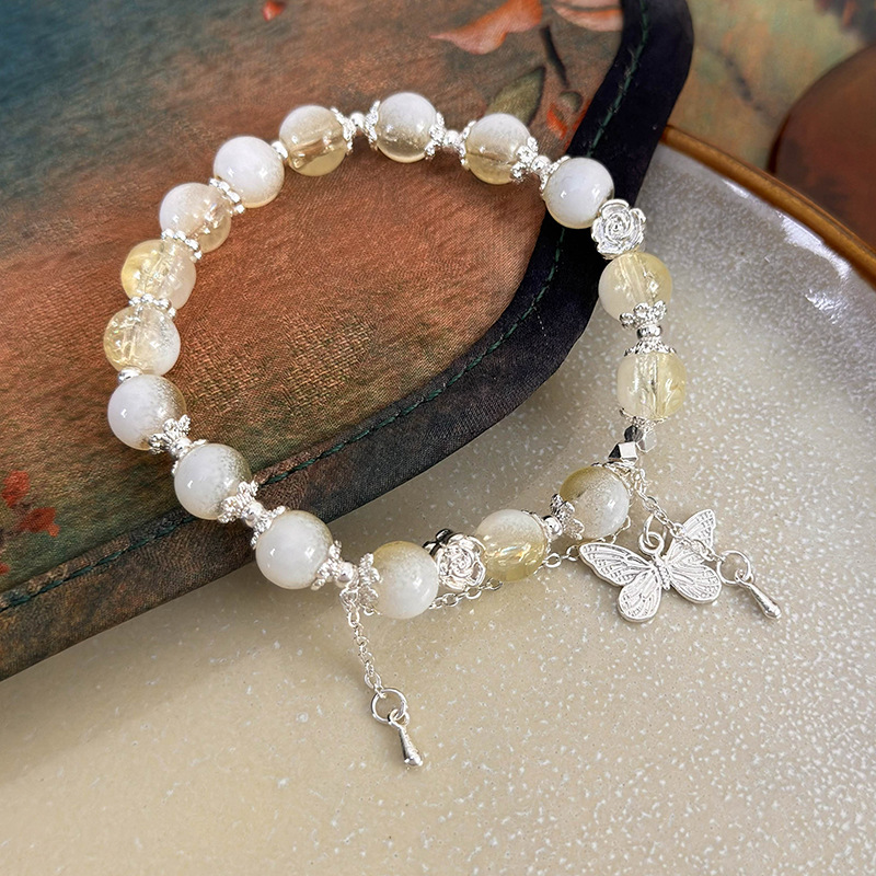 나비 크리스탈 팔찌