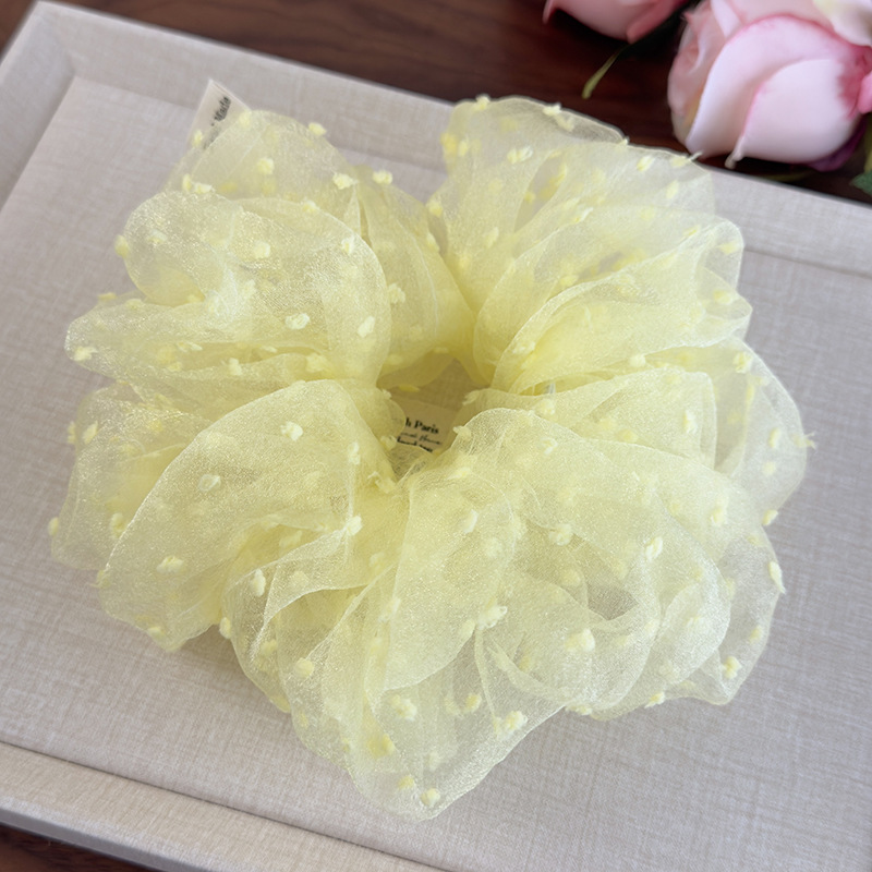 メッシュバブルポルカドットスクランチー