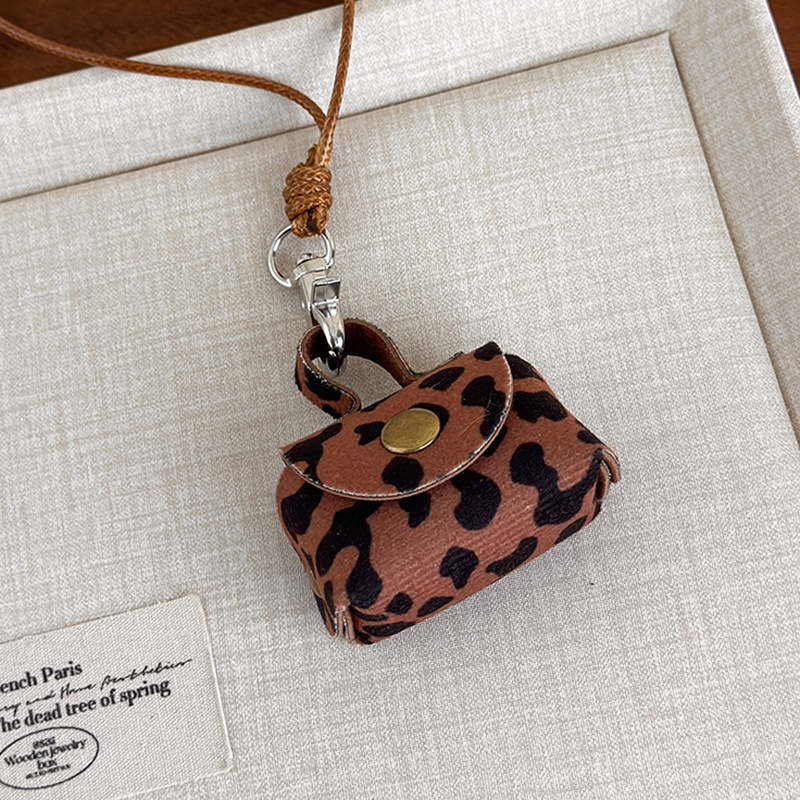 Leopard Print Coin Purse Necklace