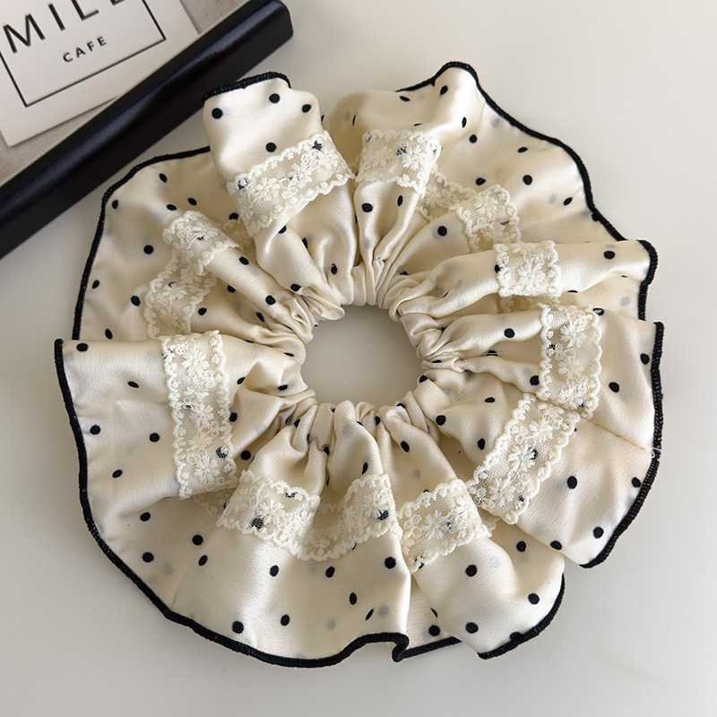 Prickig Satäng Spets Scrunchy