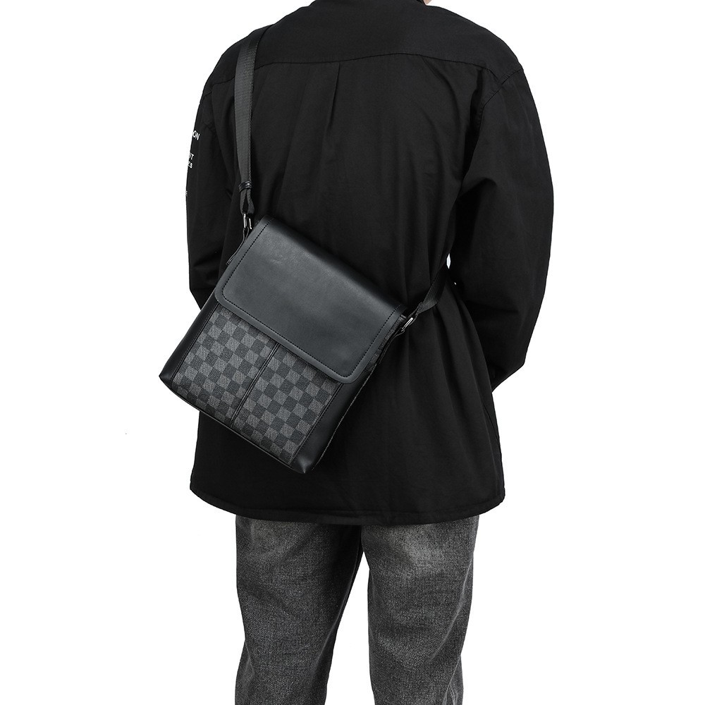 Borsa a tracolla uomo a quadri