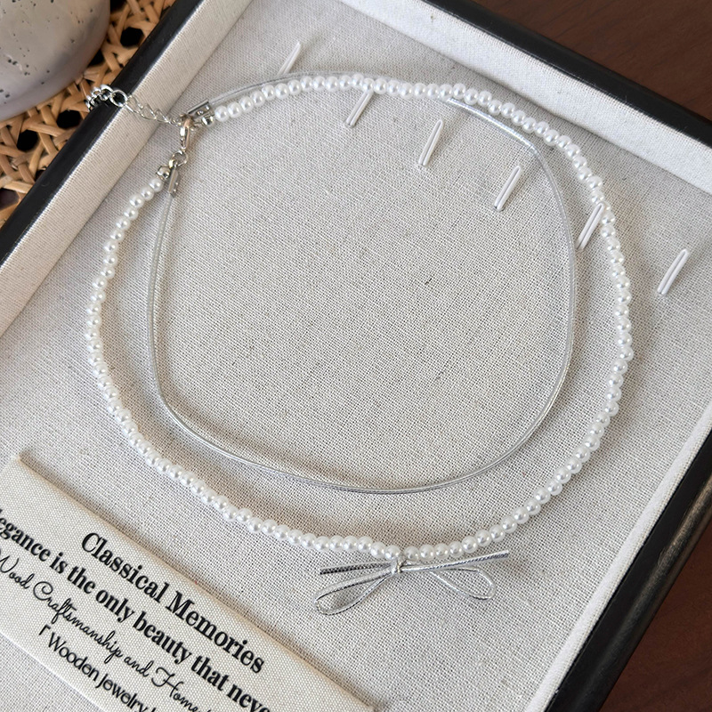 Collier Perles Double Couche