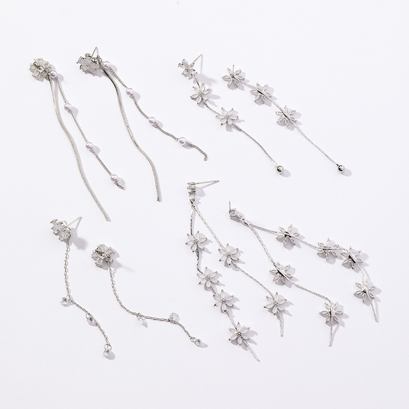 Cherry Blossom Fringe Earrings