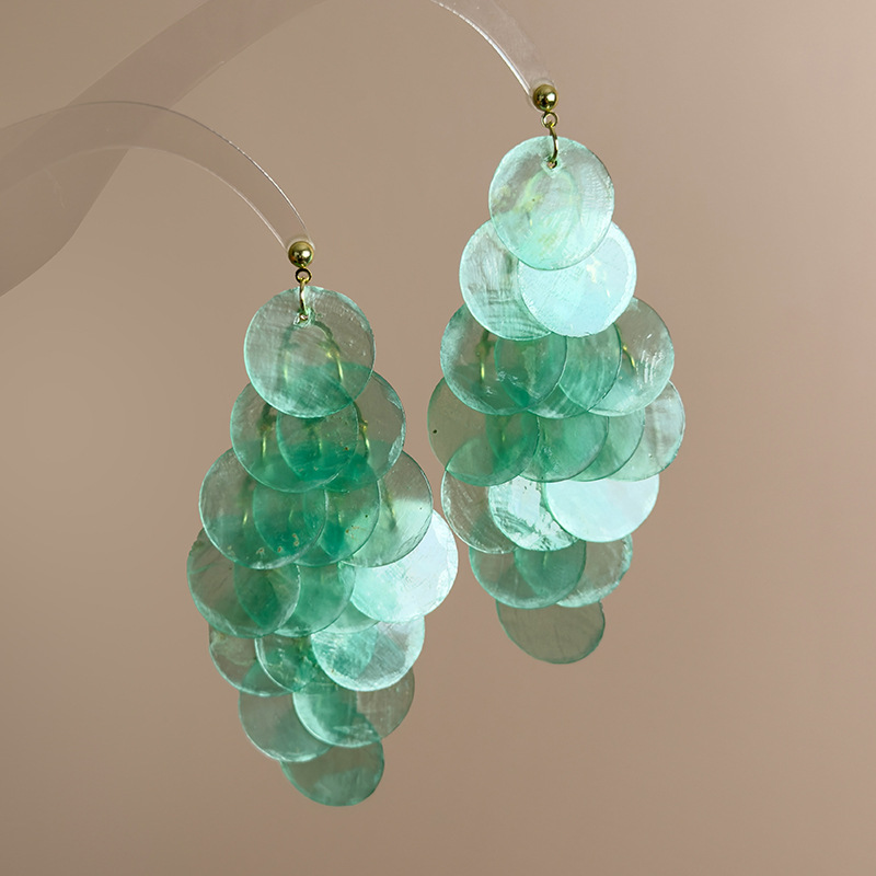 조개 술 귀걸이