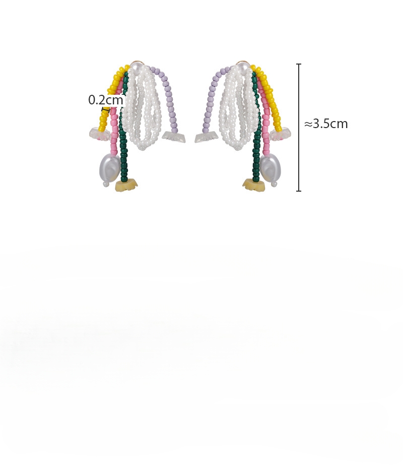 Orecchini a Fiocco e Nappe con Perline