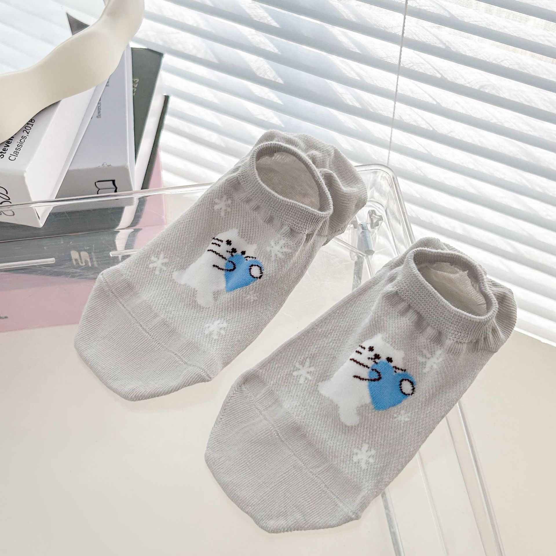 Meias Tornozelo Invisíveis Animadas para Mulher