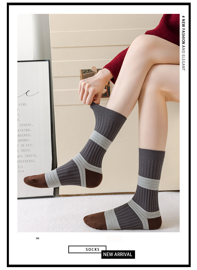 Meias de Algodão Meia-Canela