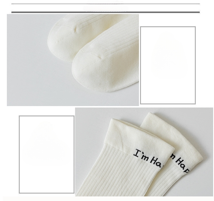 Meias Canelado Preto e Branco