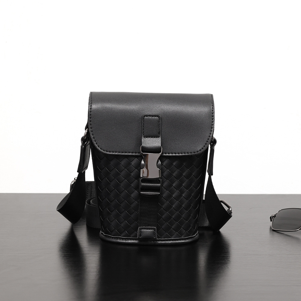 Bolso Bandolera de Cubo Tejido para Hombre