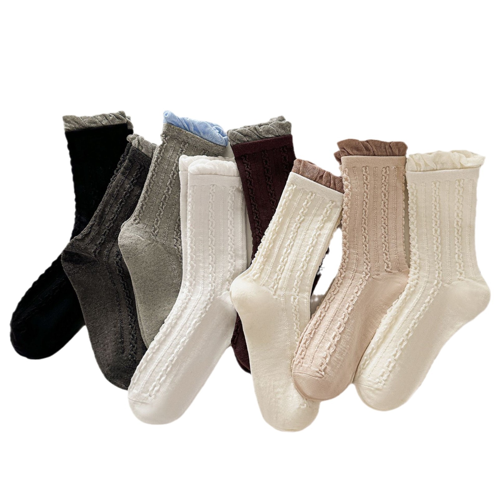 Žebrované podkolenky