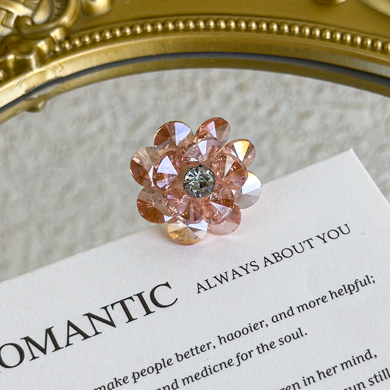 Adornos de Zapatos de Flor de Cristal