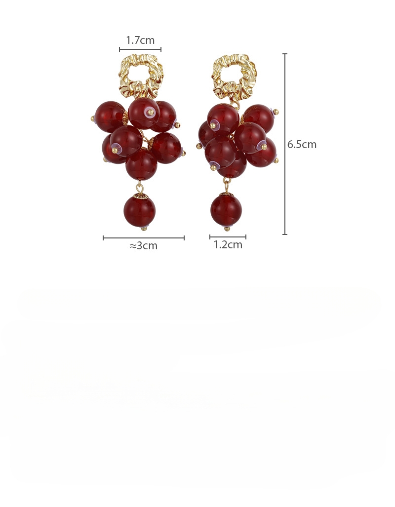 Anting Tassel Manik Merah