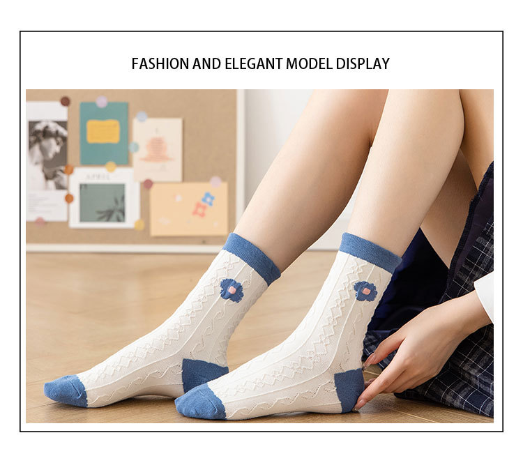 Meias Meia Canela Urso Cartoon para Mulheres