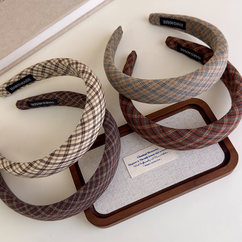 Cinta para el Cabello de Mujer a Cuadros