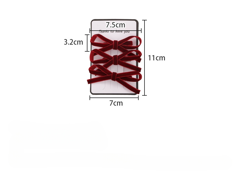 Agrafă de păr cu fundă de catifea