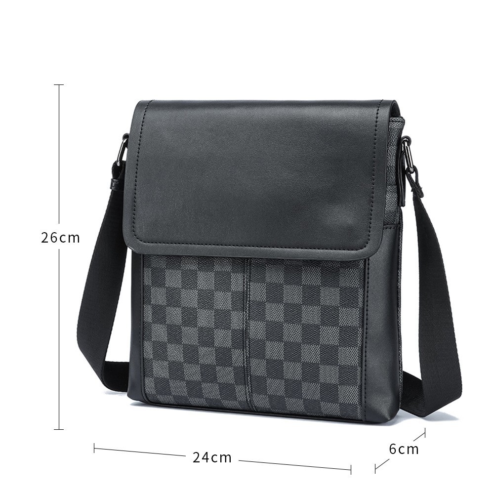 Borsa a tracolla uomo a quadri
