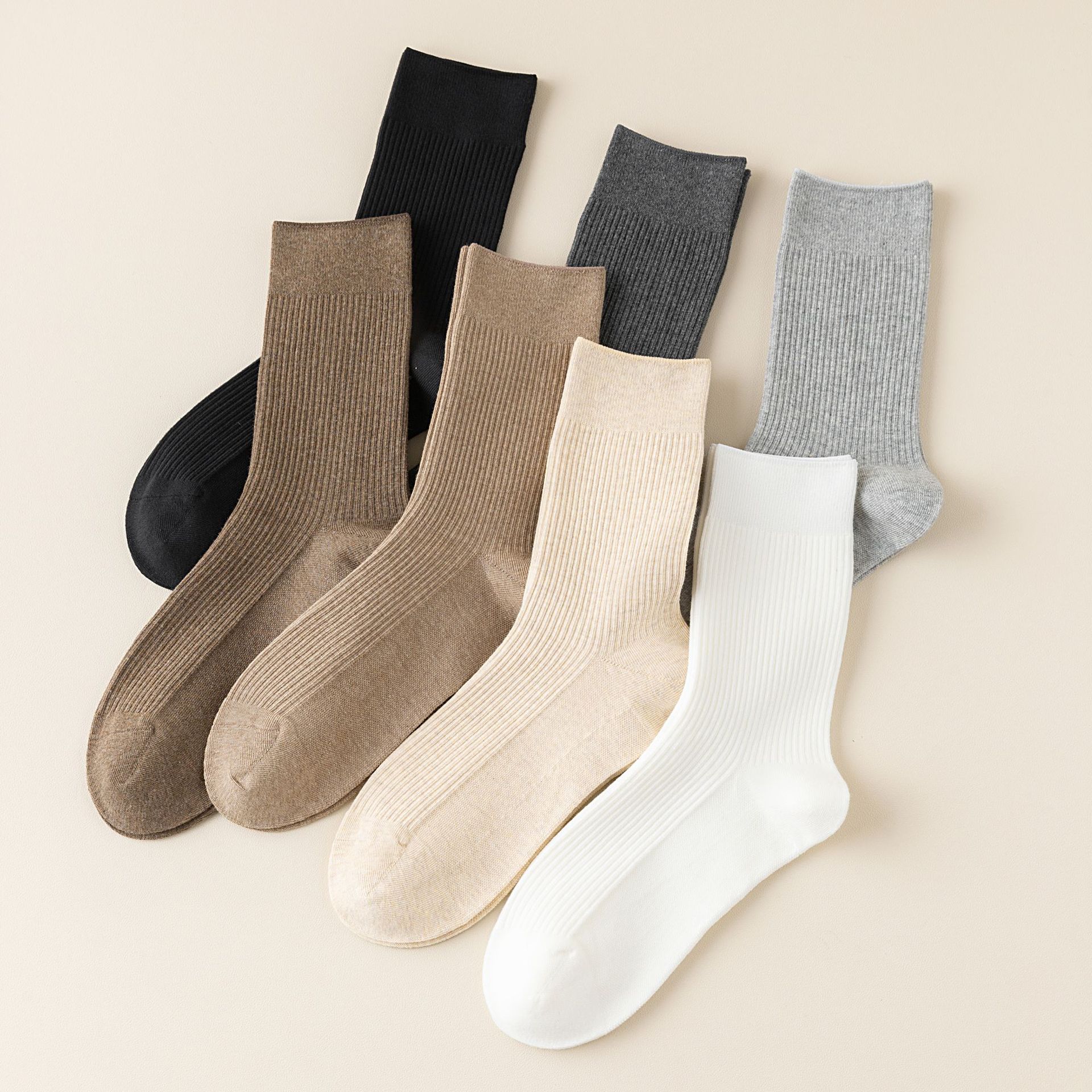 Meias de Algodão Penteado Meia Canela