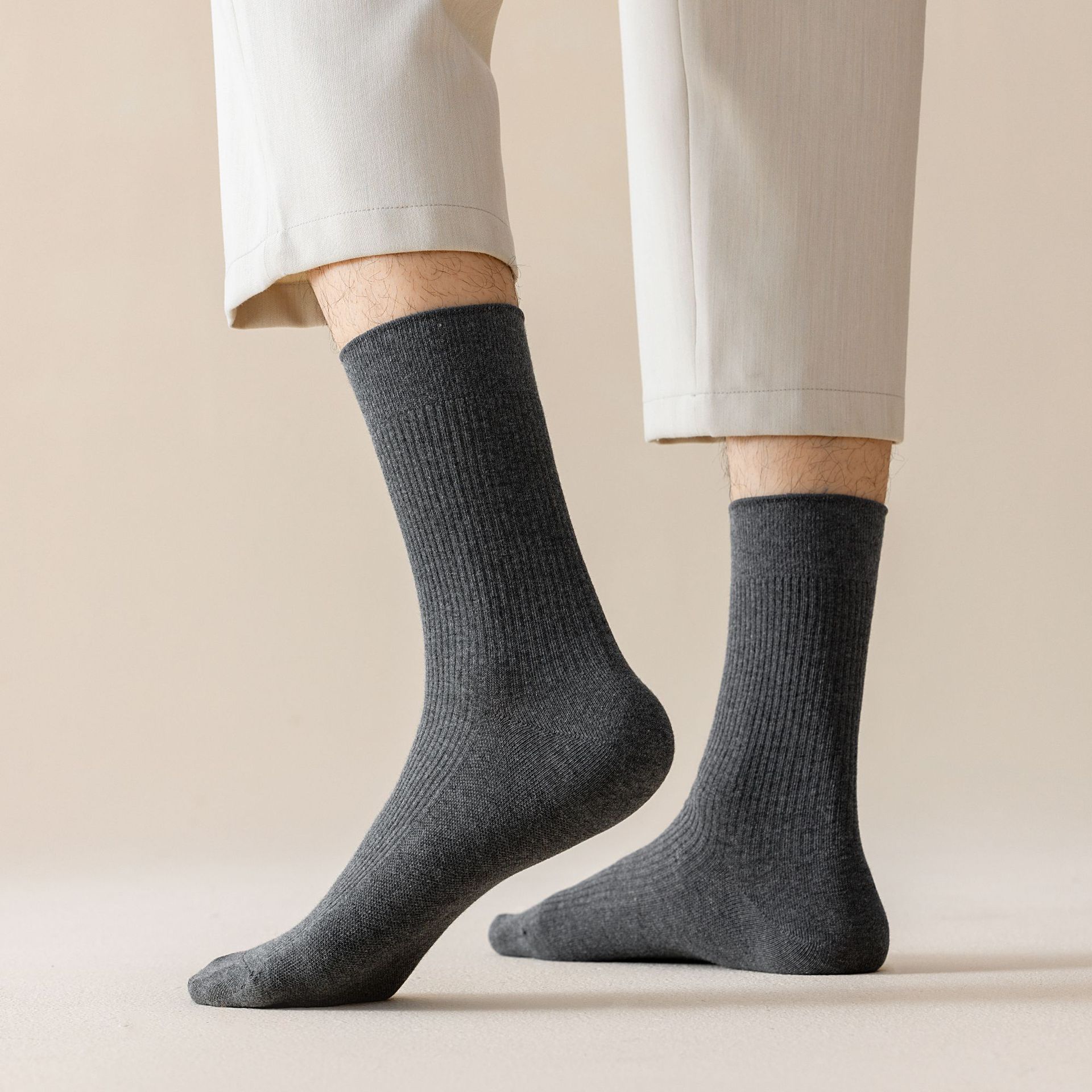 Meias de Algodão Penteado Meia Canela