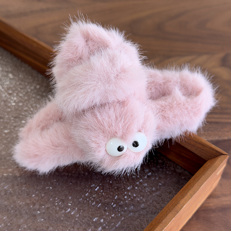 Άσχημο Γλυκό Πλισέ Κλιπ Μαλλιών με Μεγάλα Μάτια