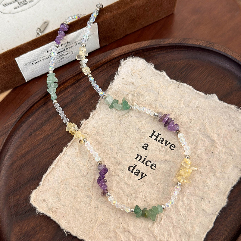 Collana di Perline in Vetro Frantumato