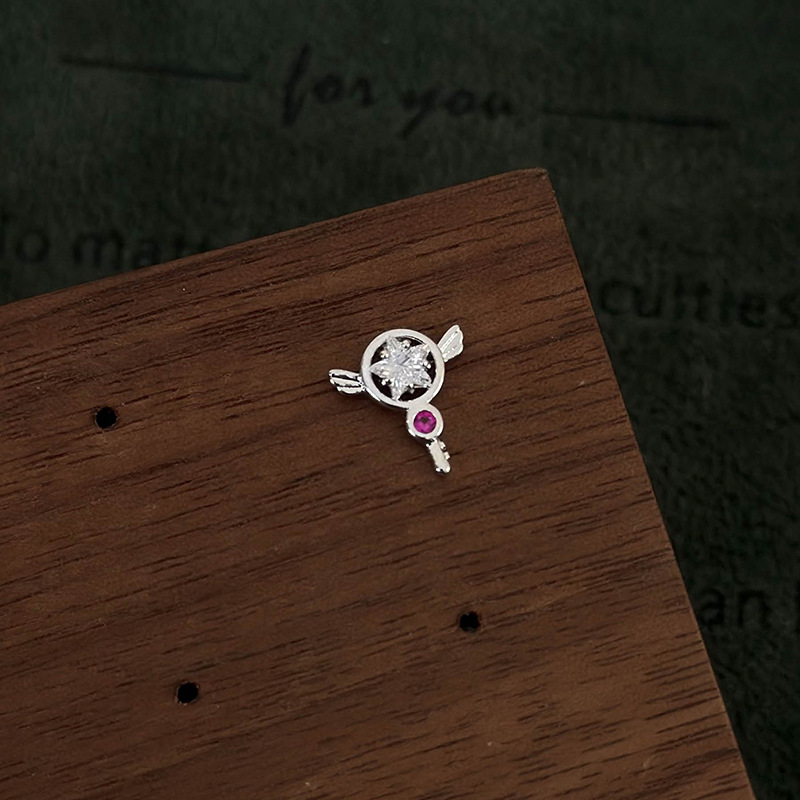 싱글 이어링 마이크로셋 지르코니아