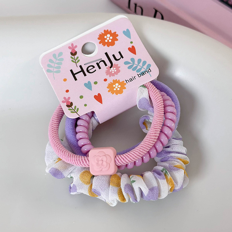 Sada barevných gumiček do vlasů