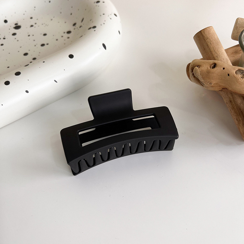 Agrafă Mare pentru Păr Negru Mat