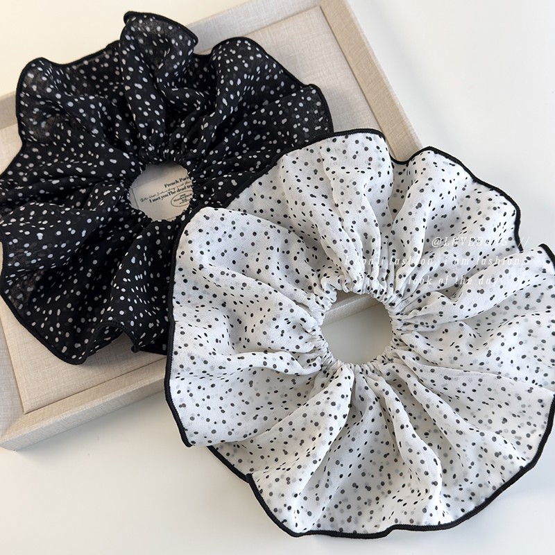 Polka Dot Hair Scrunchies