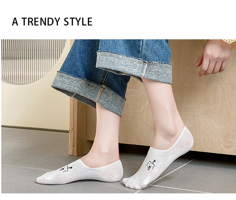 Женские Невозвратные Носки с Принтом Мультфильмов