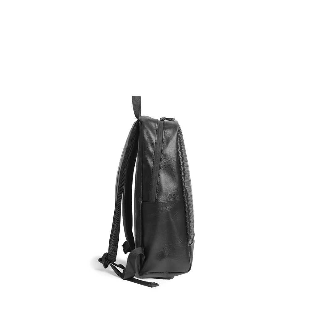 웨븐 PU 가죽 유니섹스 노트북 백팩