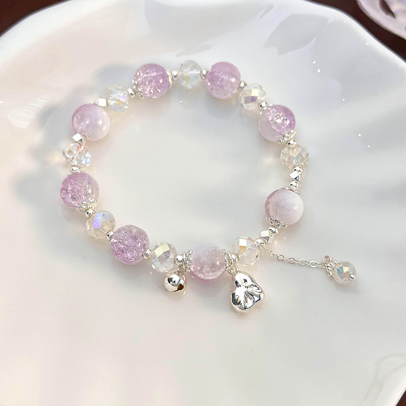 Kristallperlen-Armband mit Herz