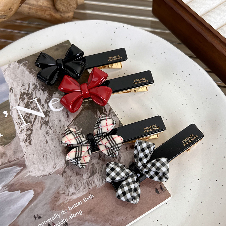 Pinza para Cabello de Acetato con Lazo Vintage