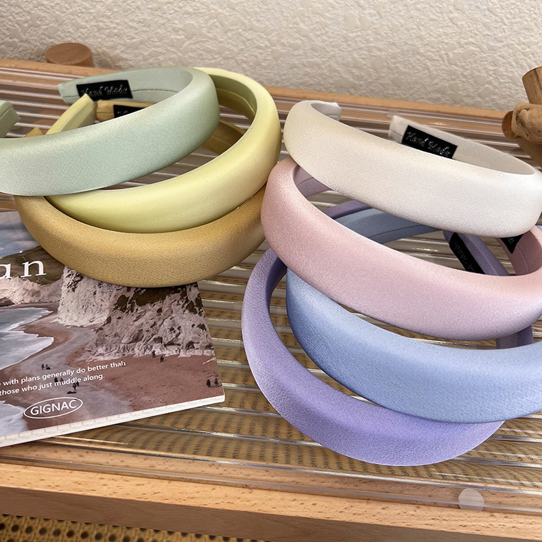 Cinta para el Cabello de Esponja Satén