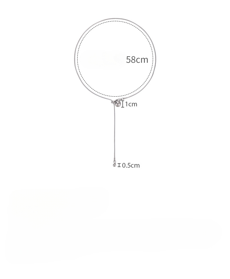 Регульоване металічне намисто з кулькою