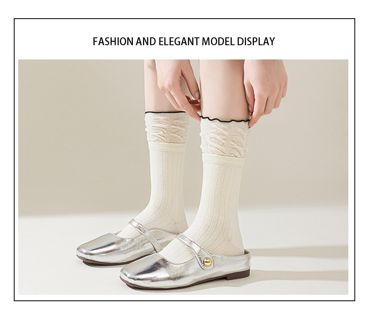 Meias Mid-Calf Estilo Ballet