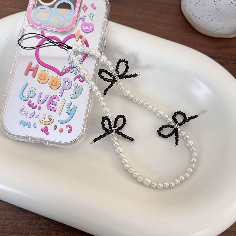 Bow Pearl Phone Chain