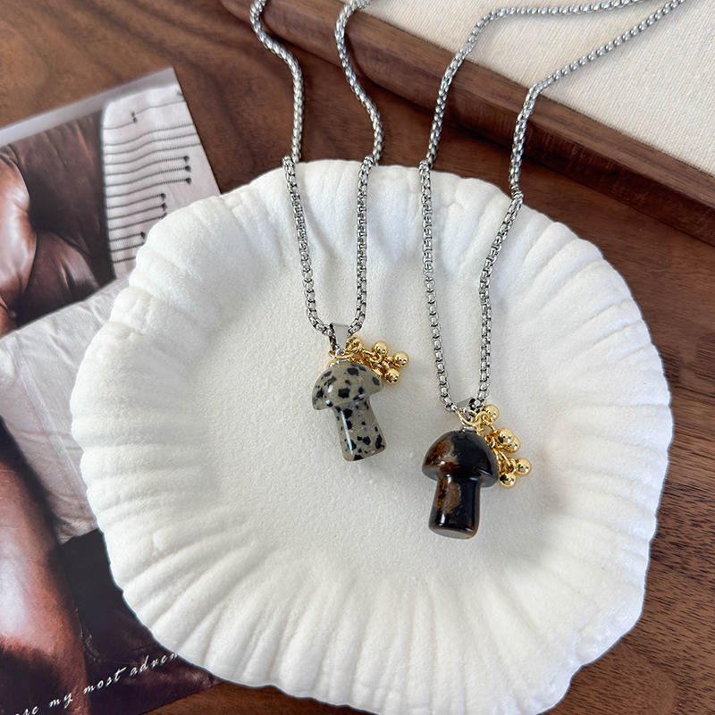 버섯 펜던트 목걸이