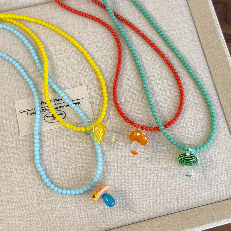 Скільний Грибовий Підвіс Намистинний Нашийник