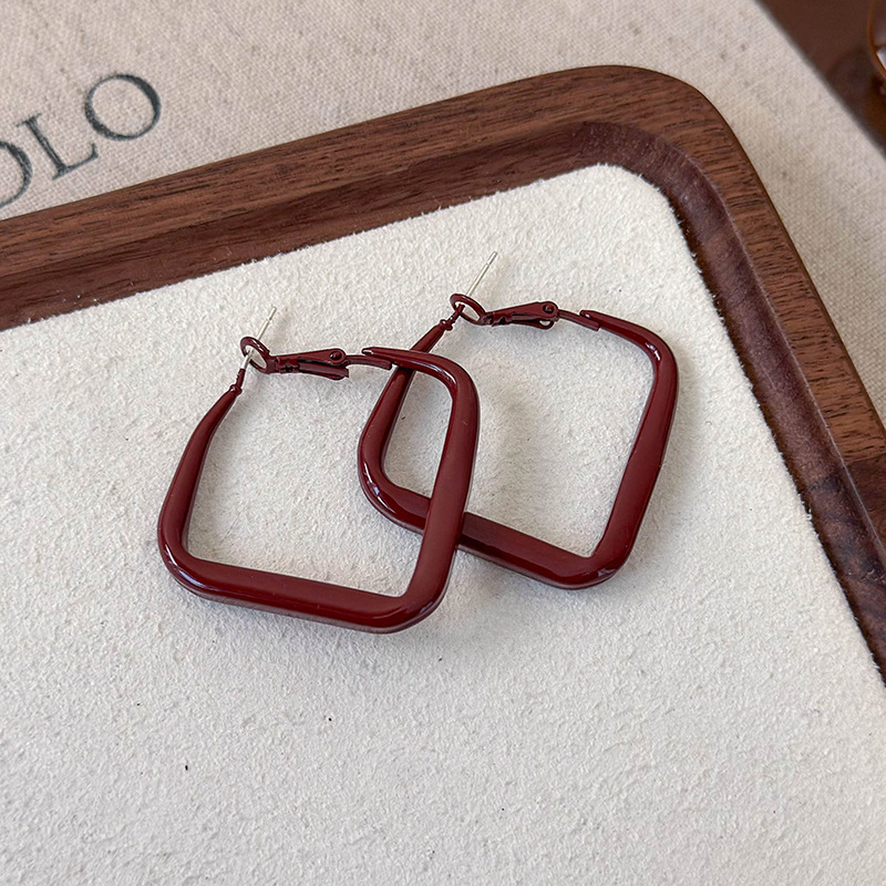 Геометрические серьги-кольца