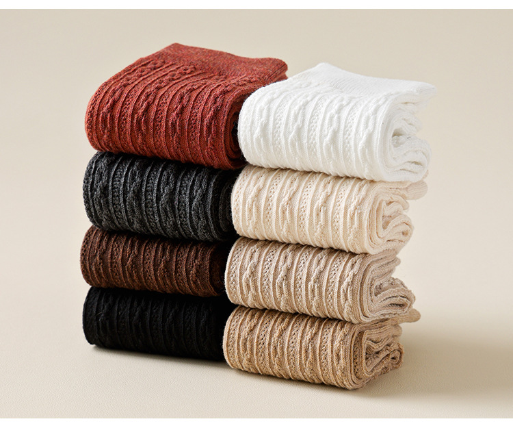 Pletené ponožky do půlky lýtka